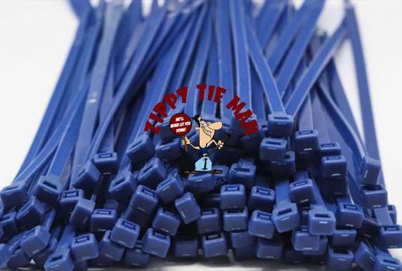 2.5mm x 200mm Dark Blue Cable Ties 100pcs