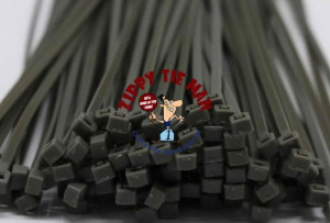 Grey 4.8mm x 200mm Cable Ties 100pcs